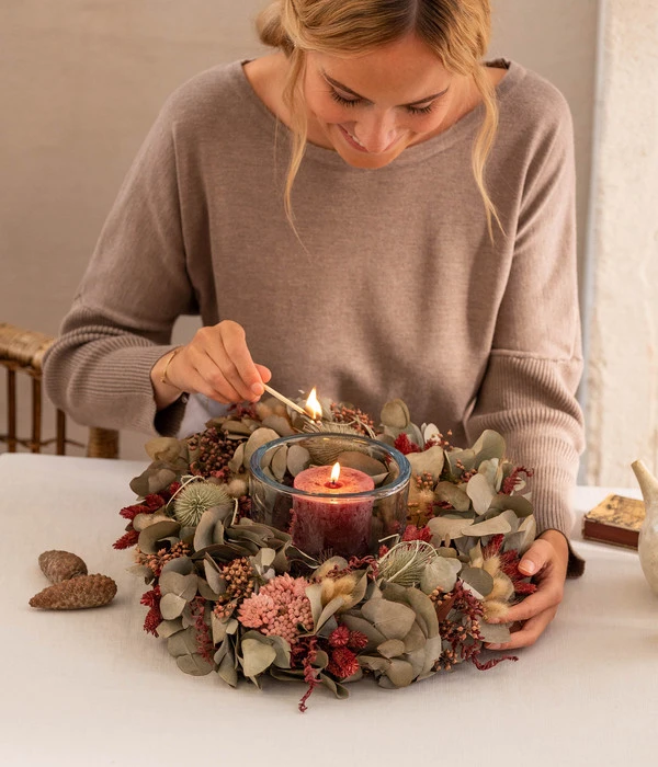 Dehner Kranz Cosmea, Ca. Ø35 Cm 4 Dehner Kranz Cosmea, Ca. Ø35 Cm – Bild 2