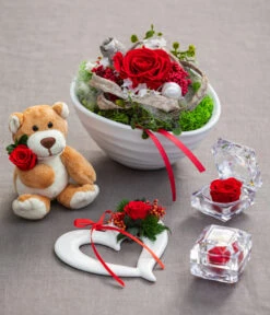 Longlife-Rose In Juwelenbox, Ca. Ø3,5 Cm -Elho Verkäufe 6537732 8167041 6380935 6034458 WE MO 001 Longlife