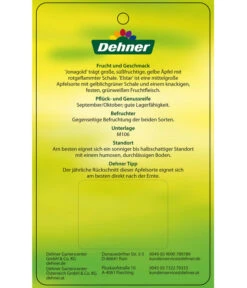 Apfel-Duo 'Jonagold'/'Elstar' -Elho Verkäufe 7639248 Apfel DuoJonagoldElstar Etikett 2