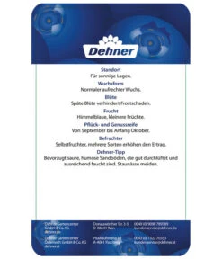 Heidelbeere 'Elliot' -Elho Verkäufe 7665227 HeidelbeereElliot Etikett 2