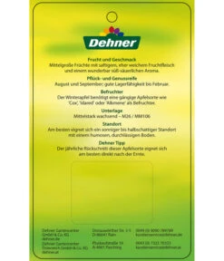 Sommerapfel 'Roter James Grieve' -Elho Verkäufe 7745730 SommerapfelRoterJamesGrieve Etikett 2